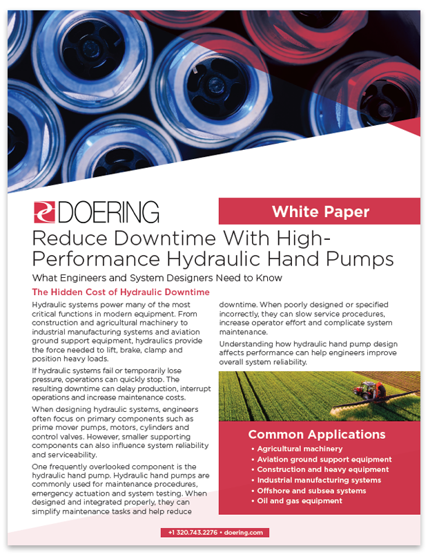 Reduce Downtime with High-Performance Hydraulic Hand Pumps